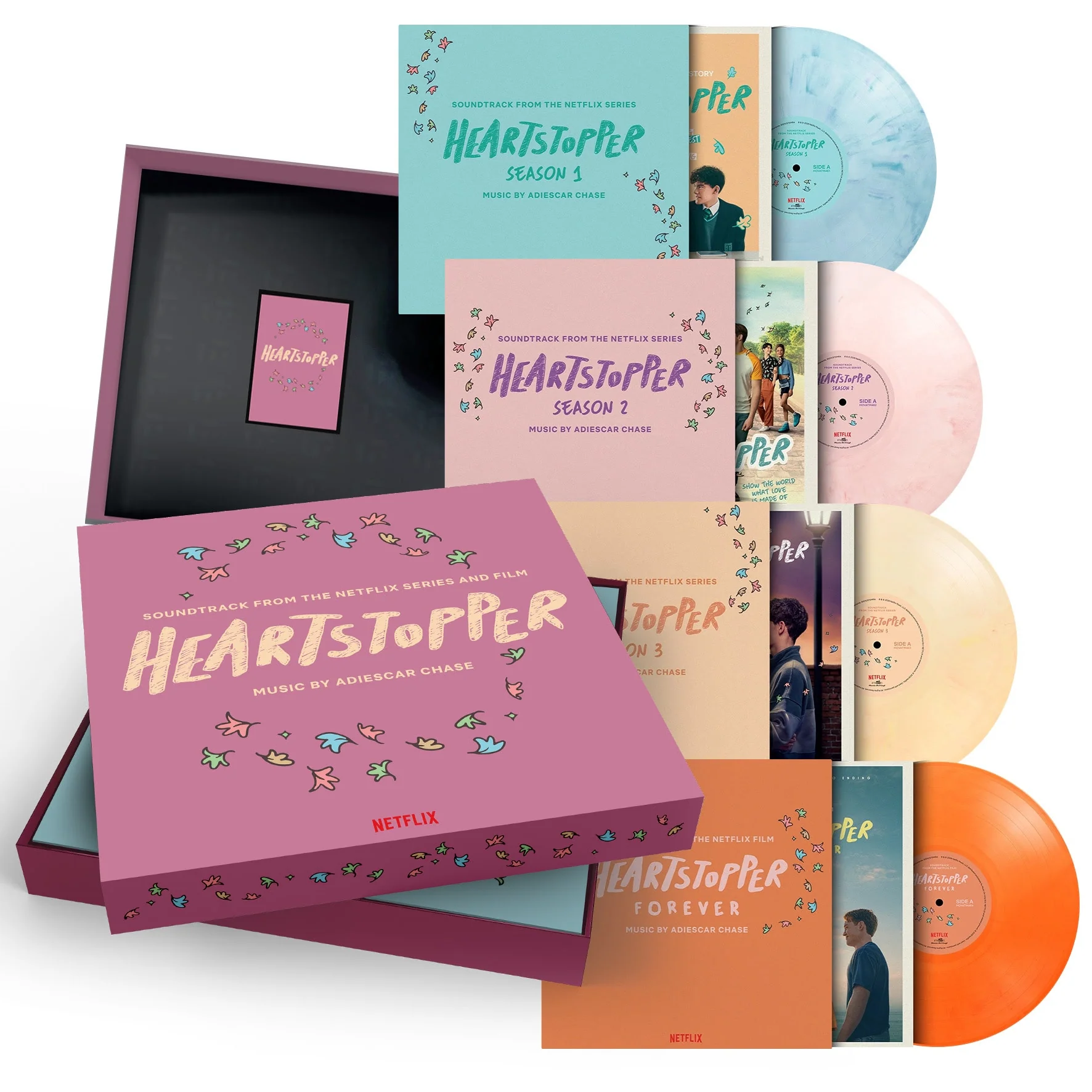 Adiescar Chase: Heartstopper Soundtrack (180g, Colored Vinyl) Vinyl 4LP Boxset