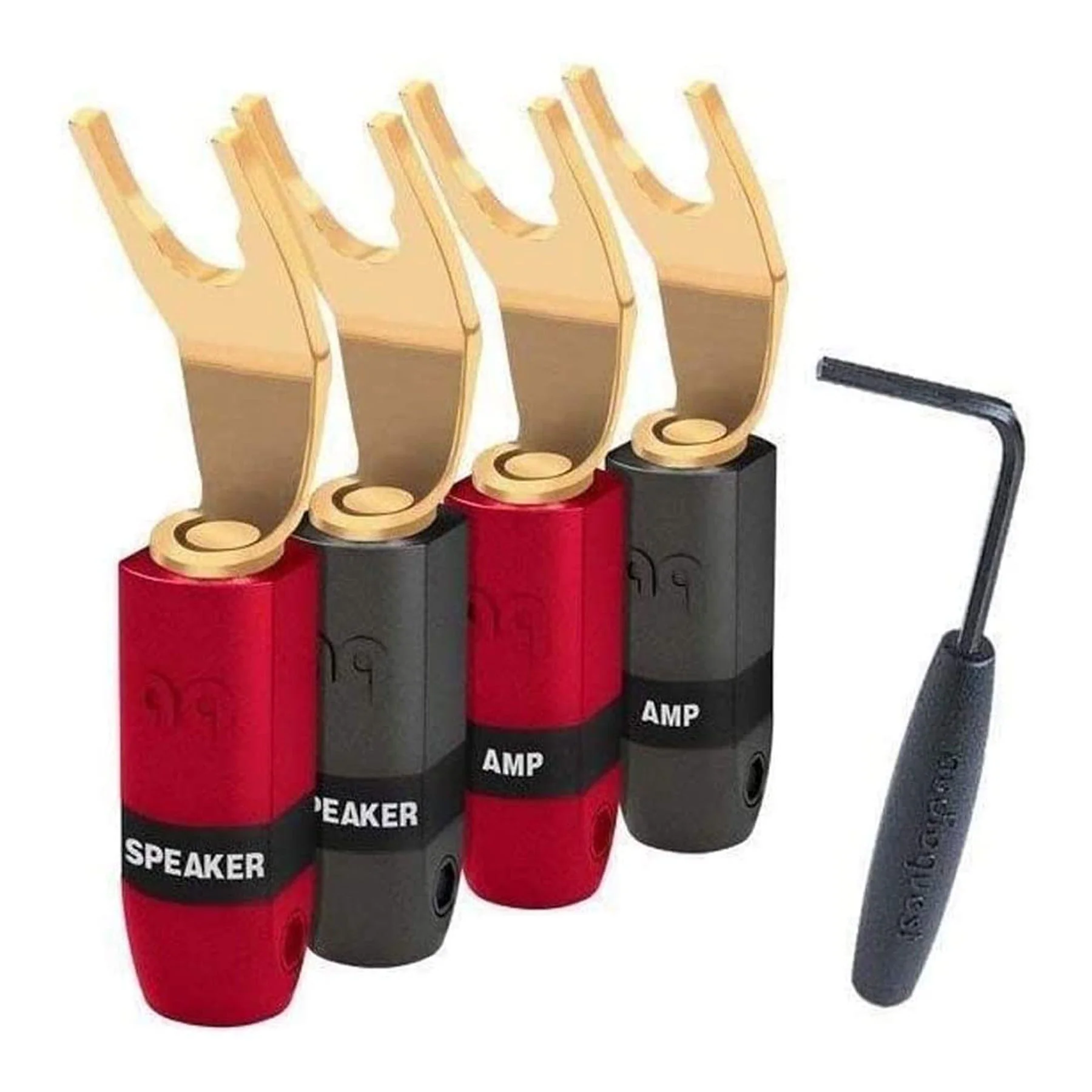 Audioquest: SureGrip 300 Gold Spade Connectors - Set Of 4