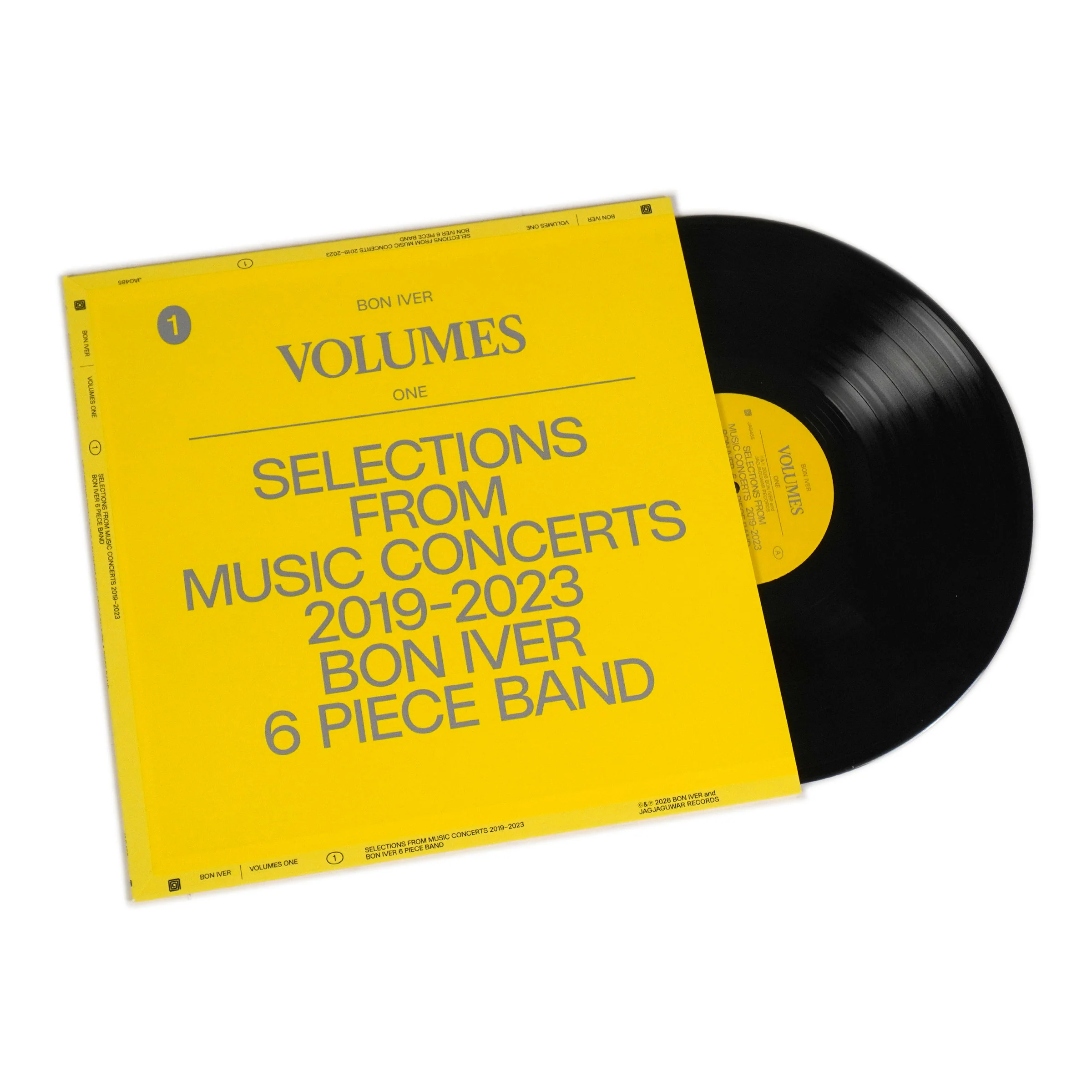 Bon Iver: Volumes One - Selections From Music Concerts 2019-2023 Bon Iver 6 Piece Band Vinyl LP