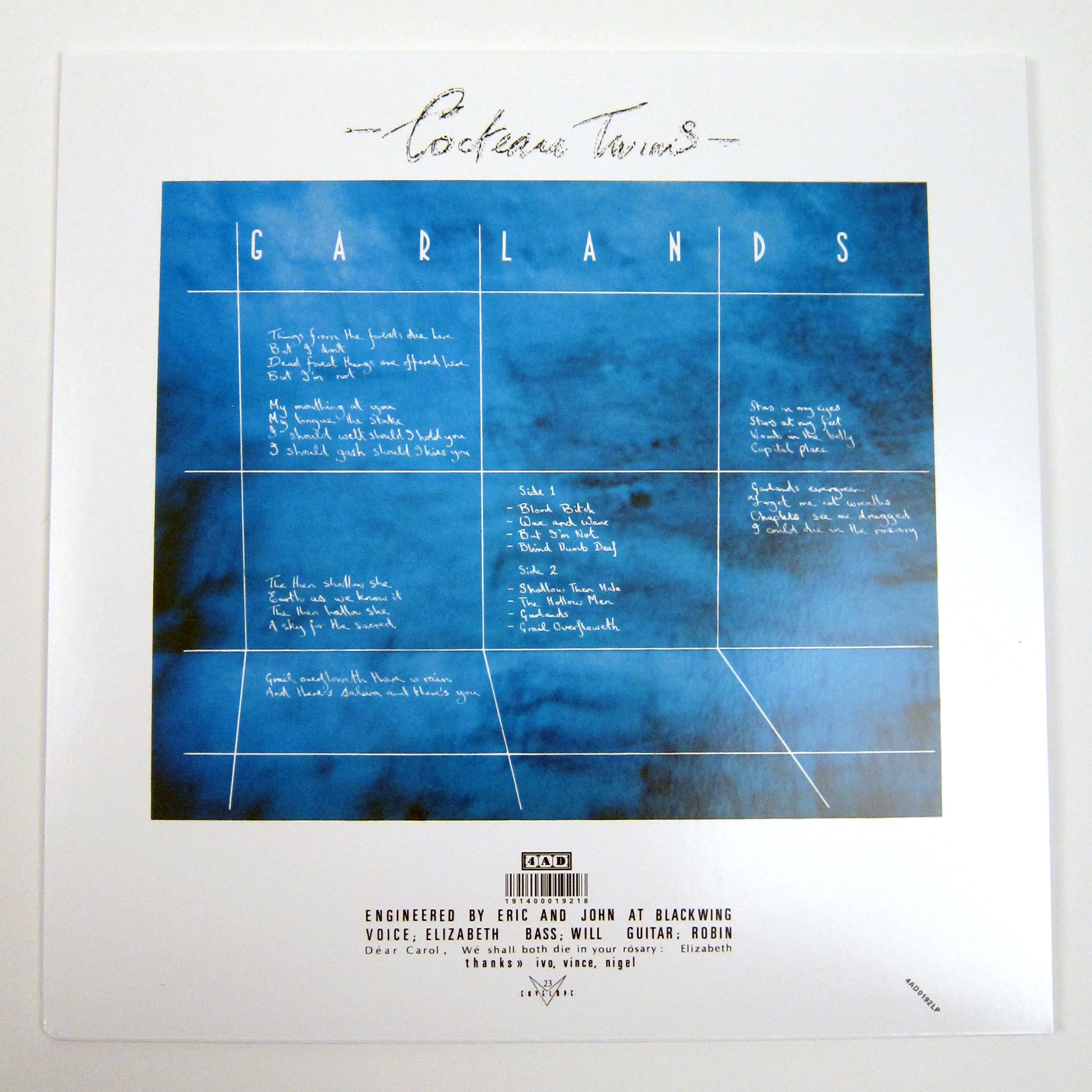Cocteau Twins: Garlands Vinyl LP - Image 2