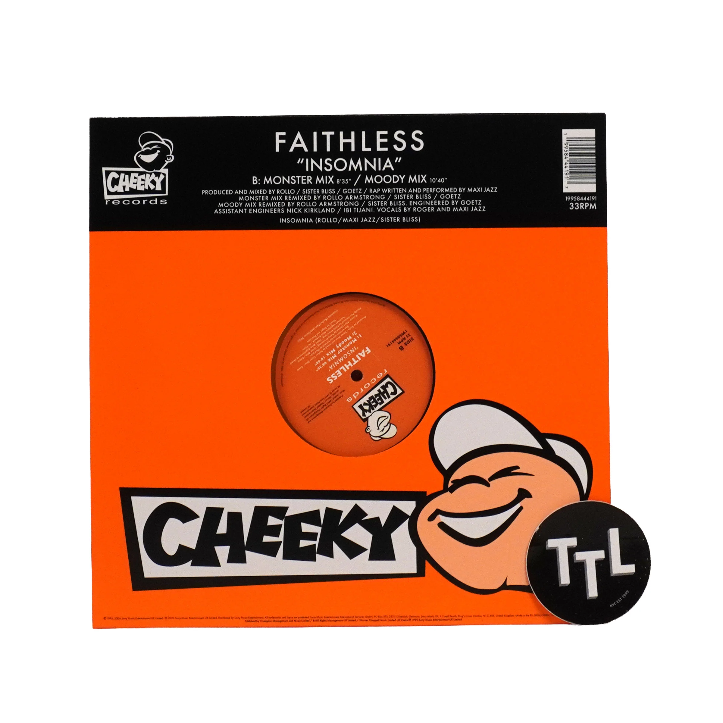 Faithless: Insomnia (Import, Colored Vinyl) Vinyl 12" - Image 4