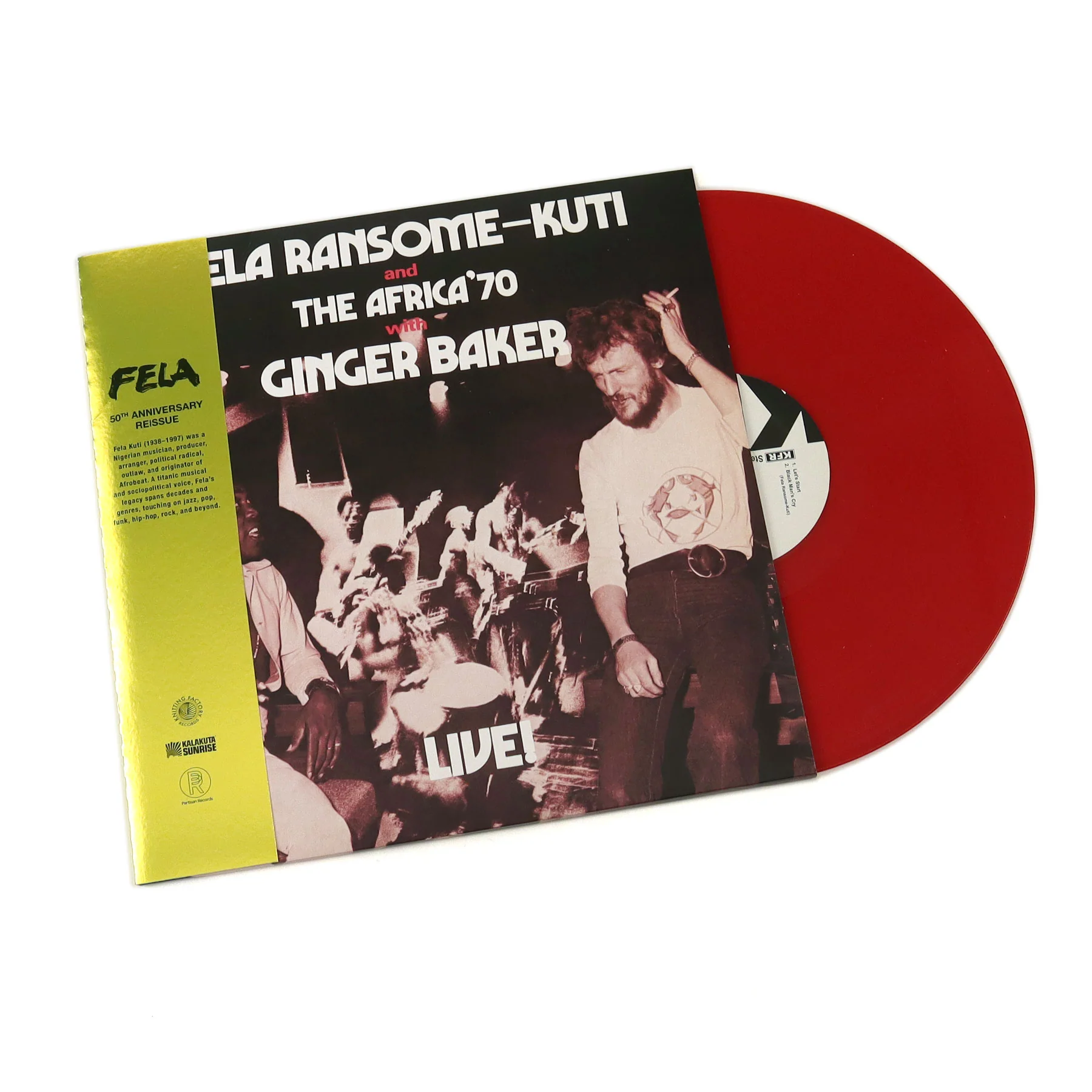 Fela Kuti: Fela Live With Ginger Baker - Deluxe Edition (Colored Vinyl) Vinyl 2LP