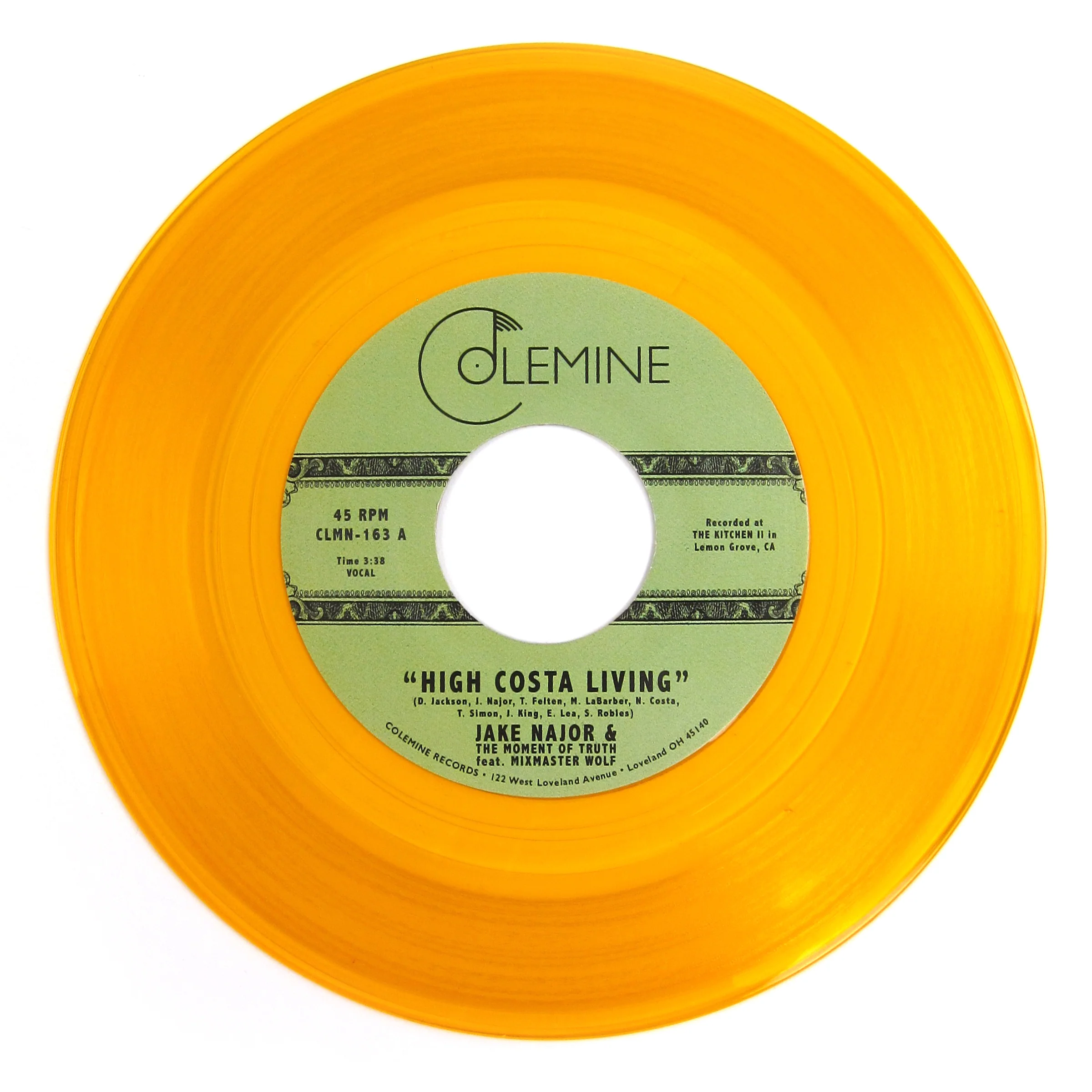 Jake Najor & The Moment Of Truth: High Costa Living (Colored Vinyl) Vinyl 7"