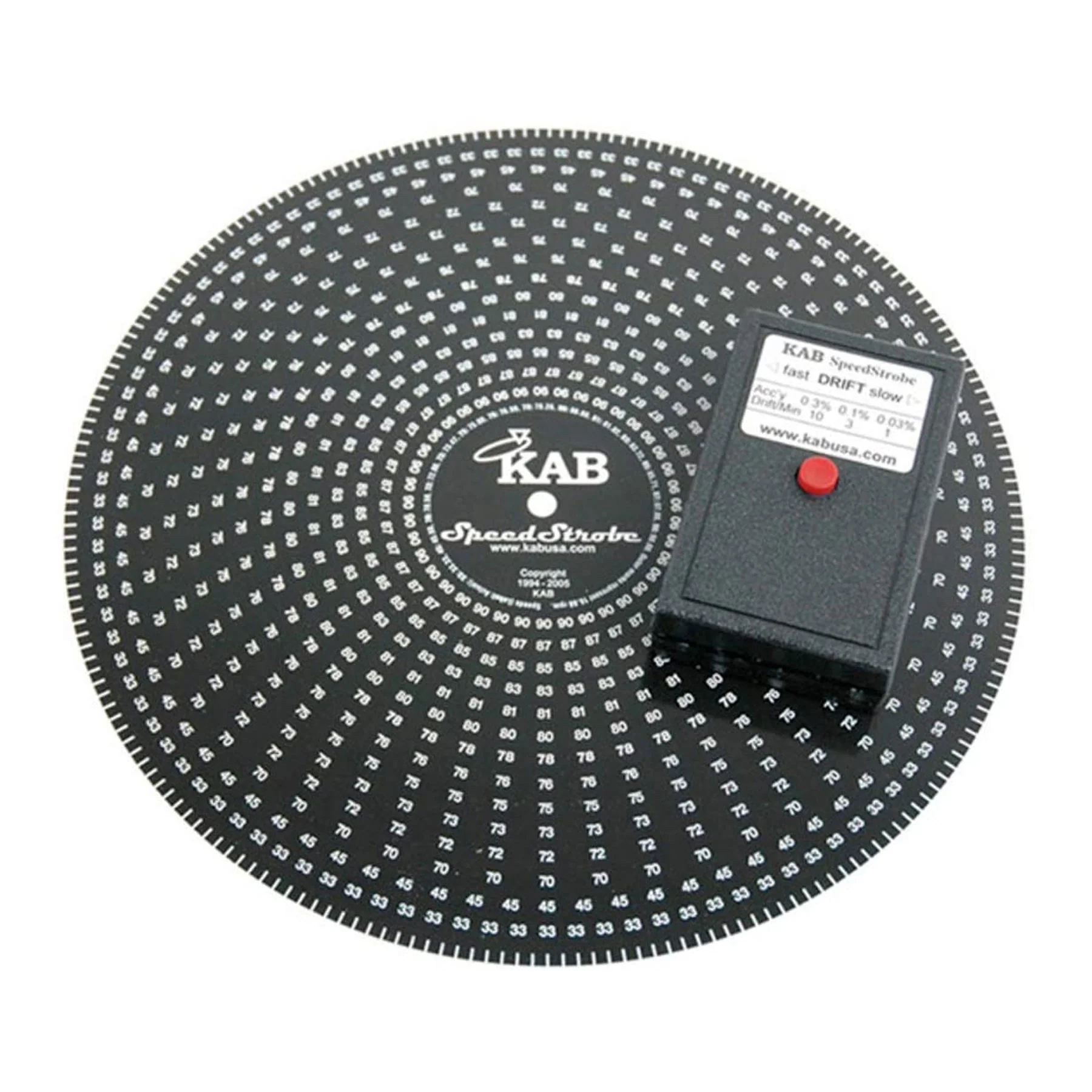 KAB: SpeedStrobe Turntable Speed Tester (Disc + Illuminator)