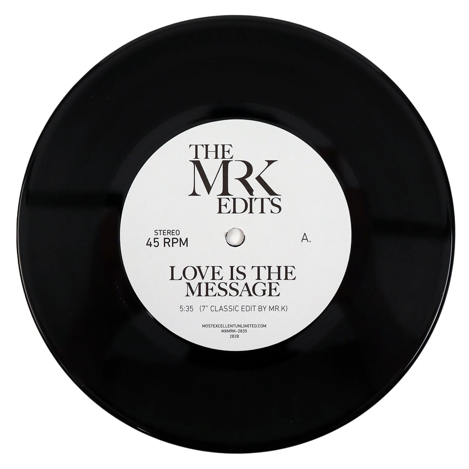 Mr. K: Love Is The Message / I Can't Turn Around (Danny Krivit Edits) Vinyl 7"