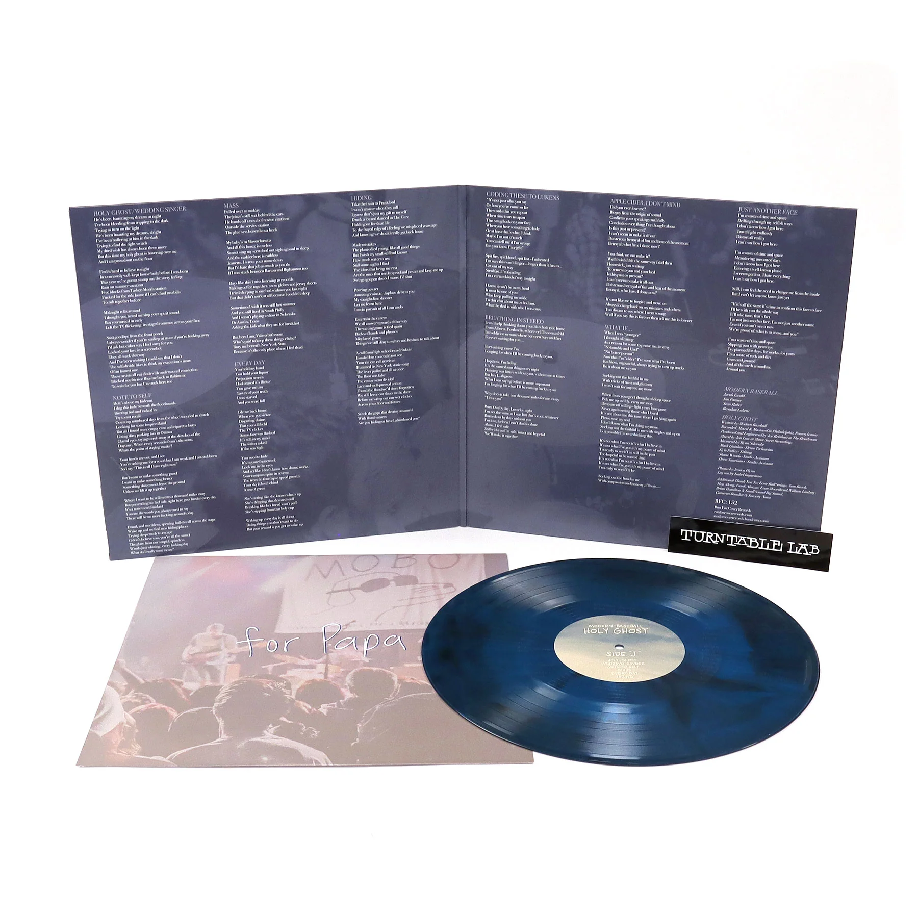 Modern Baseball: Holy Ghost (Black & Blue Colored Vinyl) Vinyl LP - Image 2