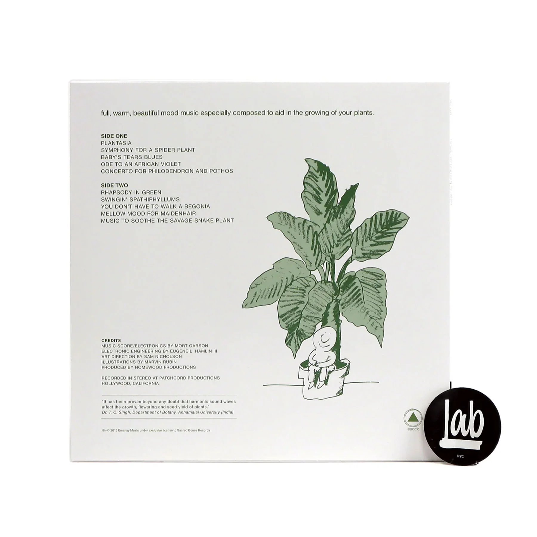 Mort Garson: Mother Earth's Plantasia - 50th Anniversary Edition (Eco Colored Vinyl) Vinyl LP - PRE-ORDER - Image 3