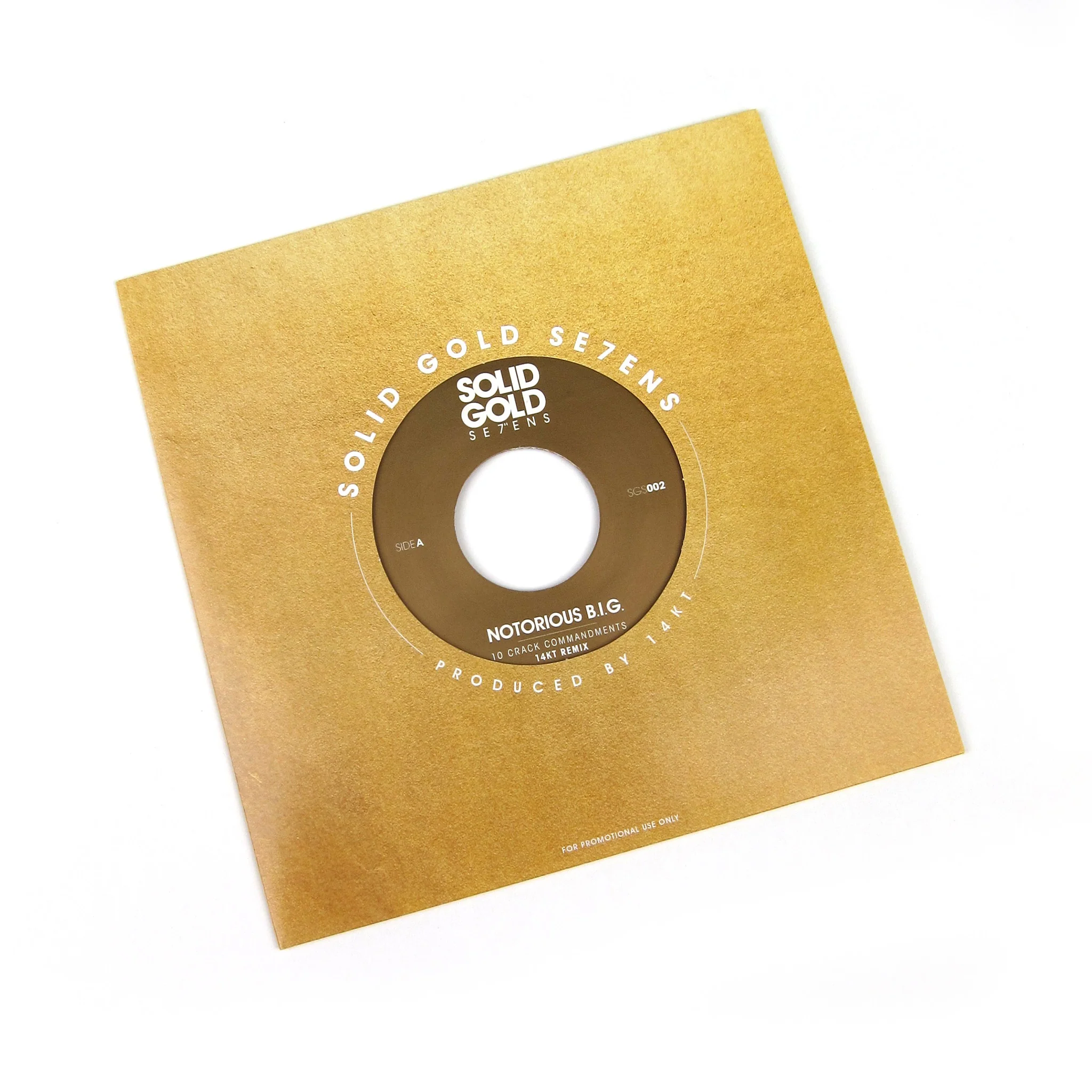 The Notorious B.I.G.: 10 Crack Commandments (14KT Remix, Colored Vinyl) Vinyl 7" - Image 2