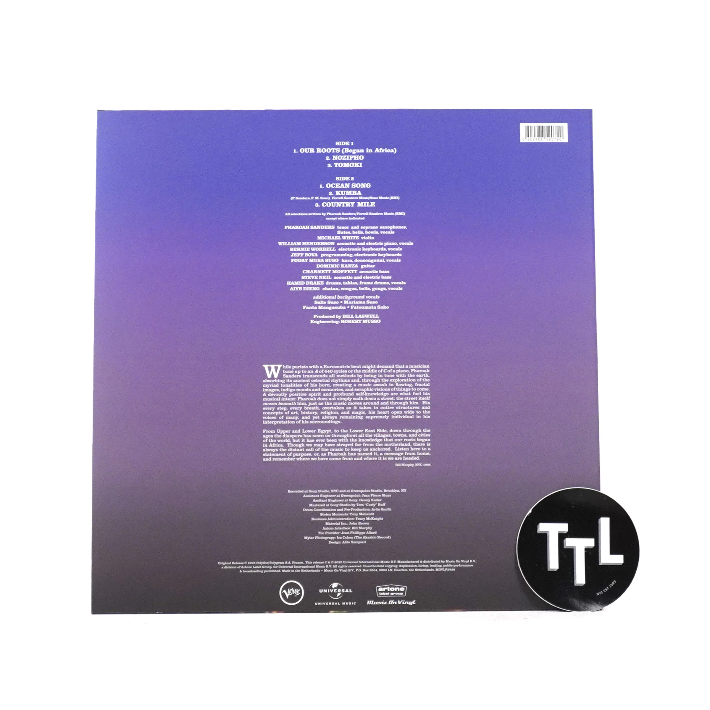 Pharoah Sanders: Message From Home (180g, Import) Vinyl LP - Image 2