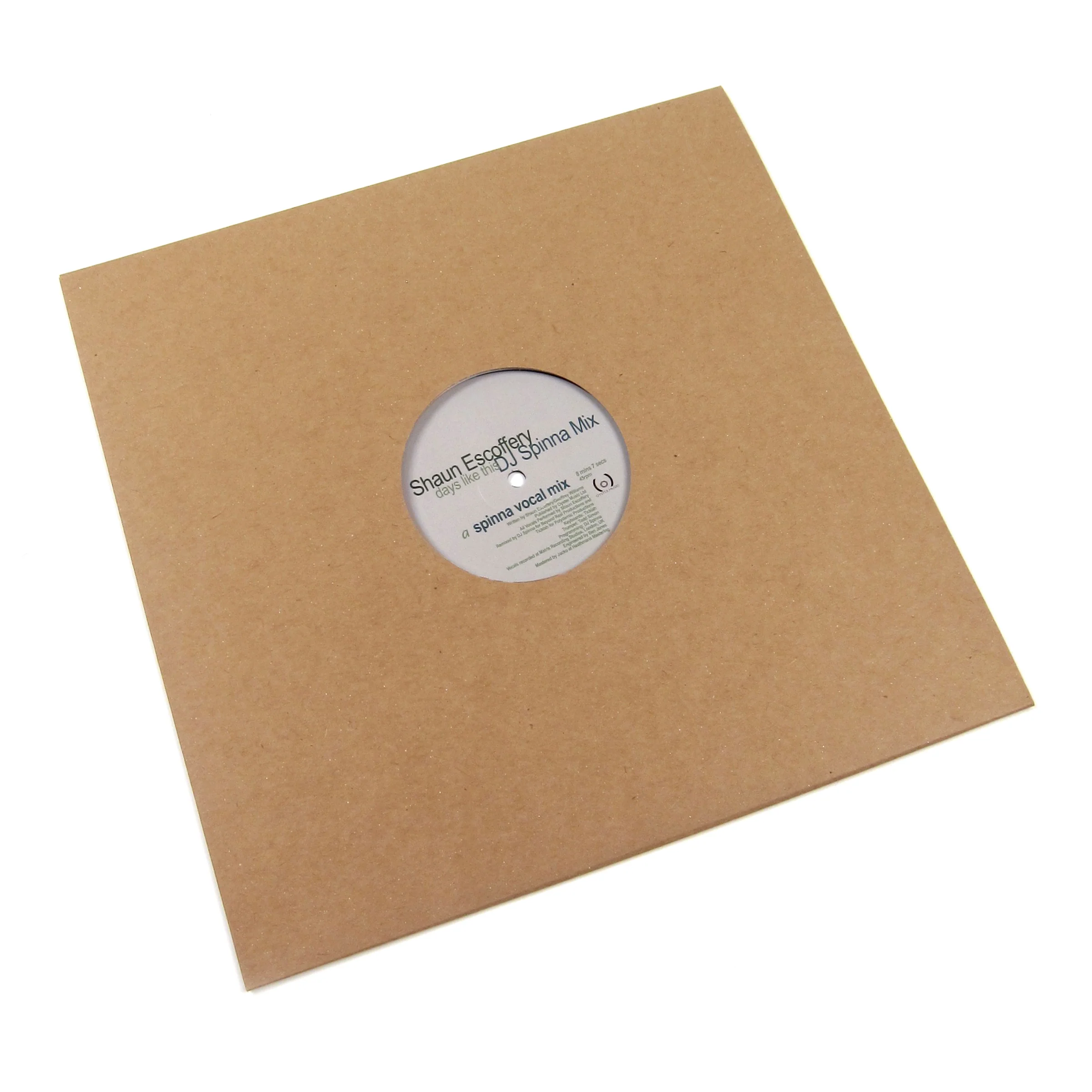 Shaun Escoffery: Days Like This (DJ Spinna Mix) Vinyl 12"