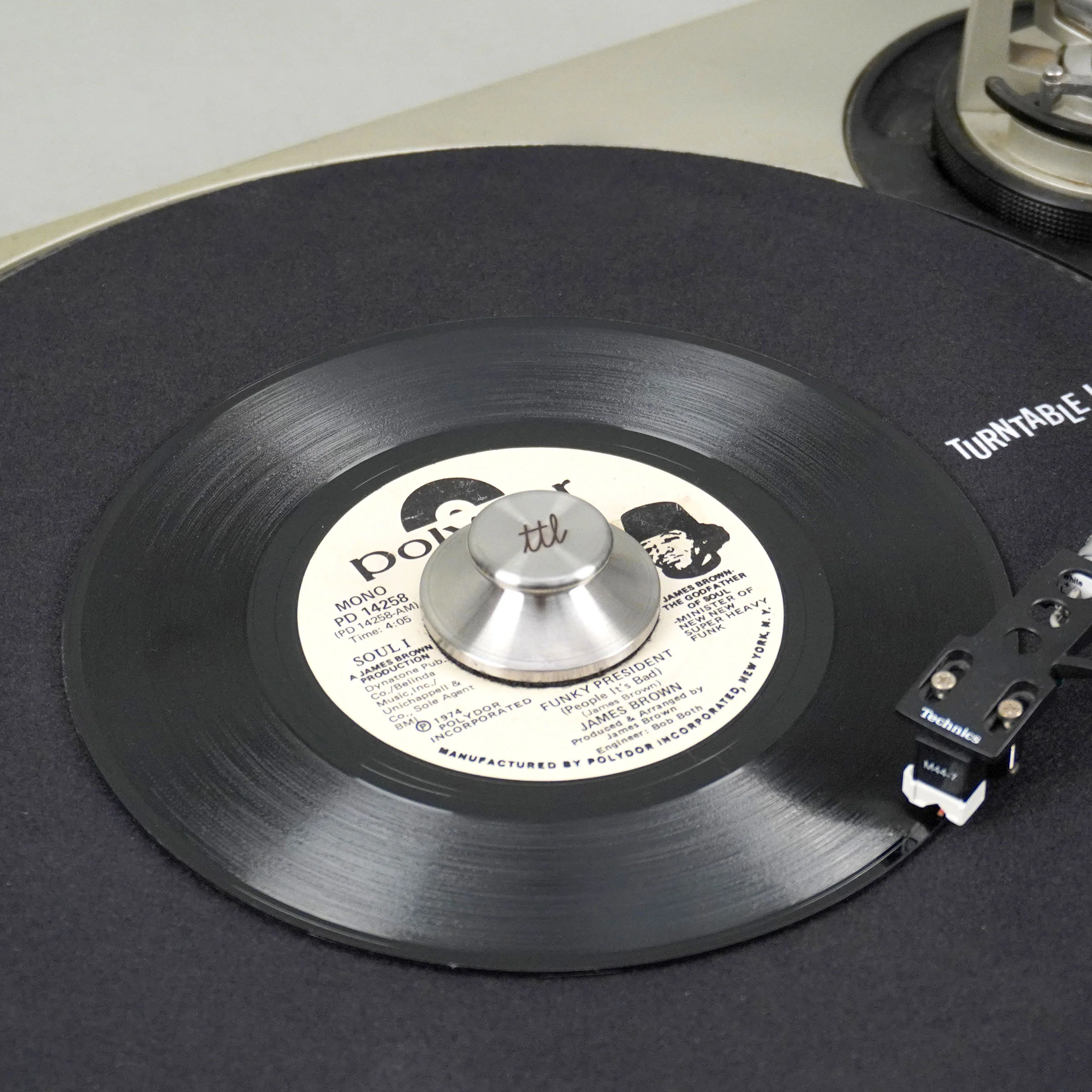 Sure Shot: 45 Record Adaptor + Clamp (120g) - Model 04 - Turntable Lab Edition