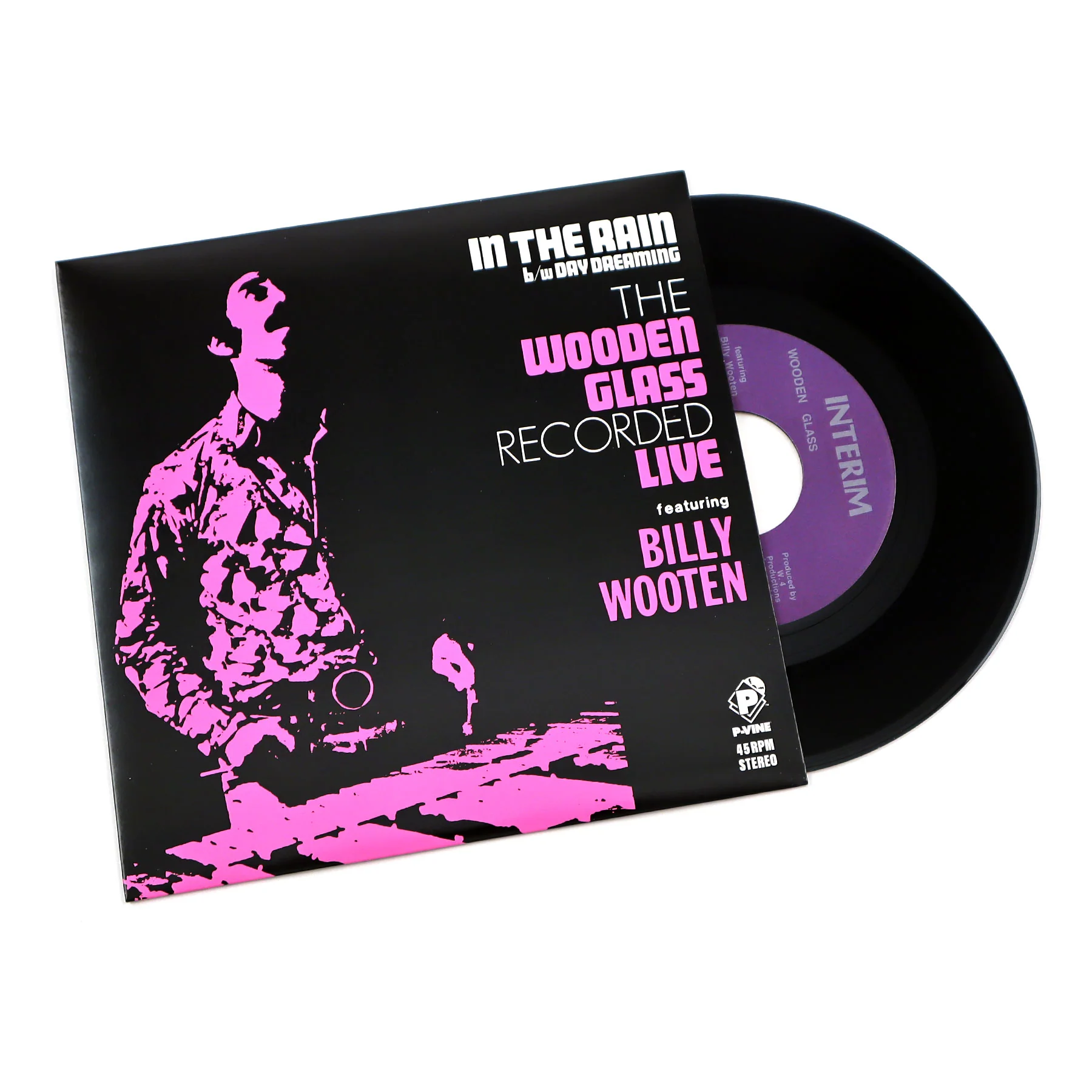 The Wooden Glass Featuring Billy Wooten: In The Rain / Day Dreaming (Japan Import) Vinyl 7"