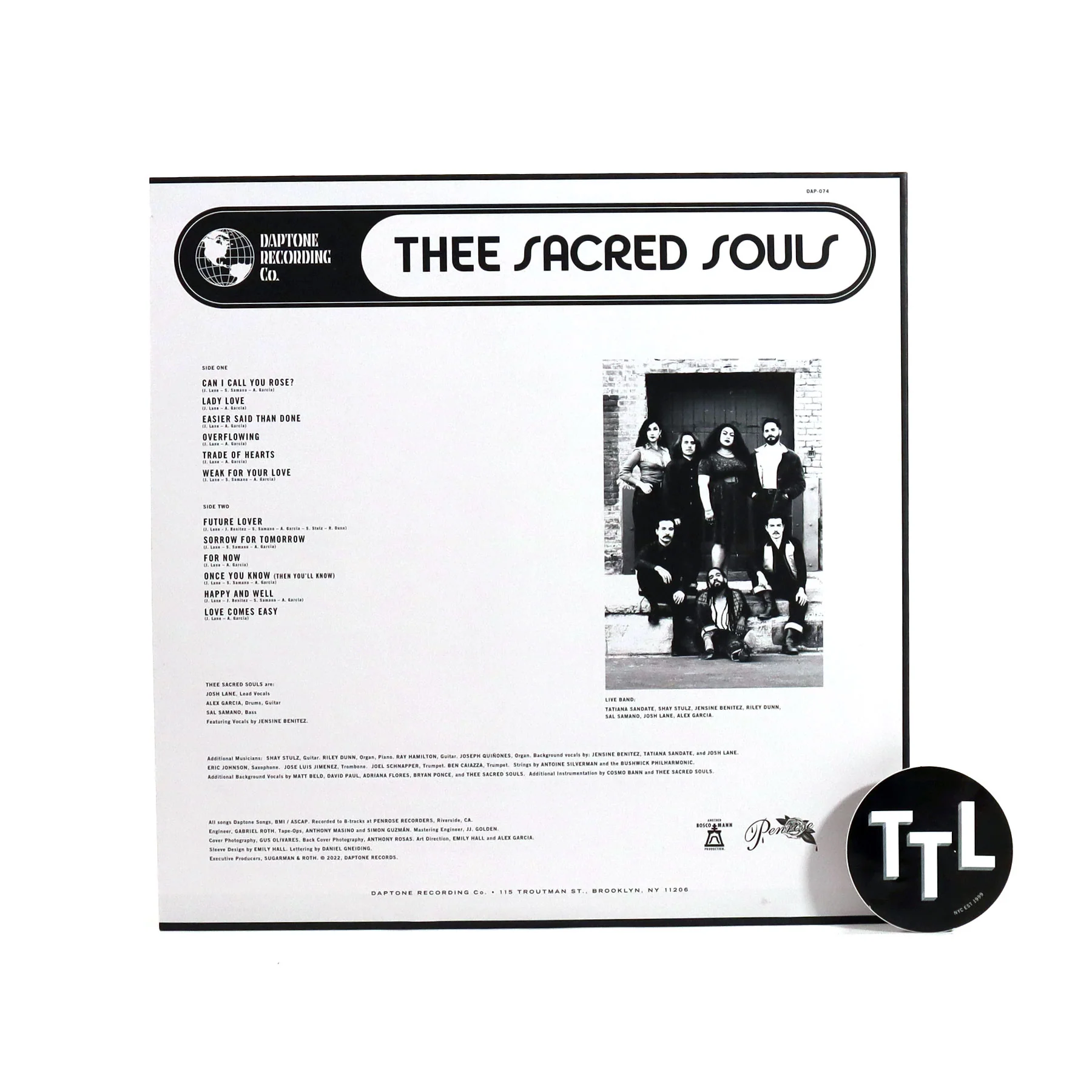 Thee Sacred Souls: Thee Sacred Souls Vinyl LP - Image 2