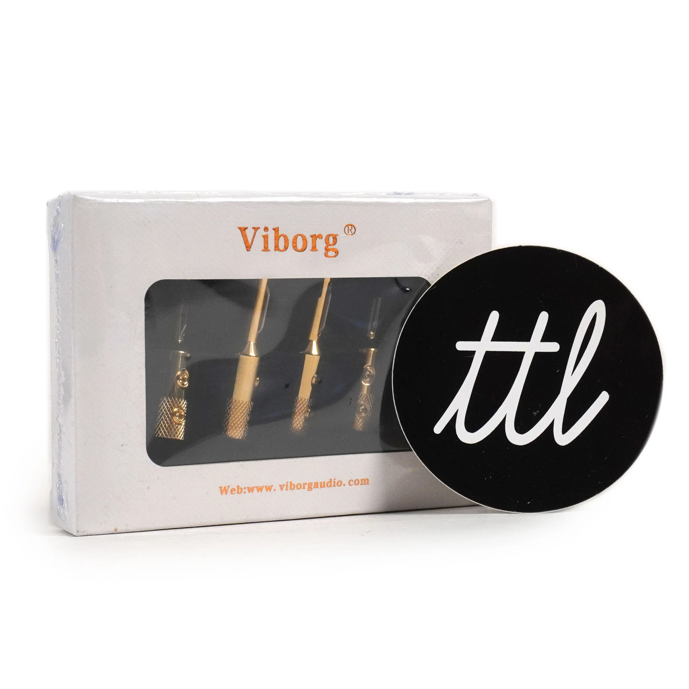 Viborg: Pure Copper / Gold Plated Banana Plug Speaker Connectors - Set Of 4 - Image 2